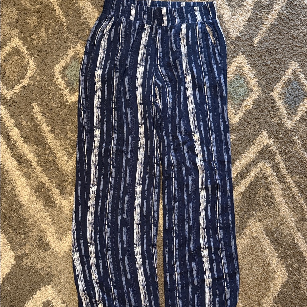 Striped Blue and White Pants